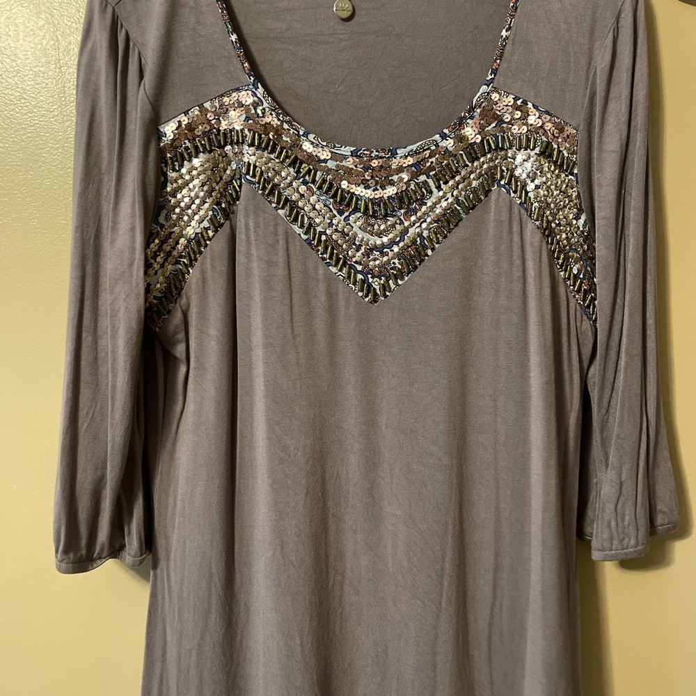 Elegant Sequin Embellished Women's Top